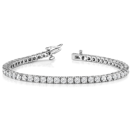 Pulseira de tênis redonda de diamantes brilhantes de 9.90 quilates - harrychadent.pt