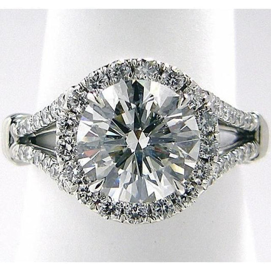 Anel de noivado de diamante de estilo antigo 3.75 ct. - harrychadent.pt