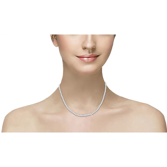 Conjunto de Bisel Reais Diamantes Colar De Tênis