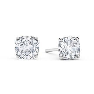 Cushion Cut Natural 2.50 quilates Diamonds Studs brincos Wg 14K - harrychadent.pt