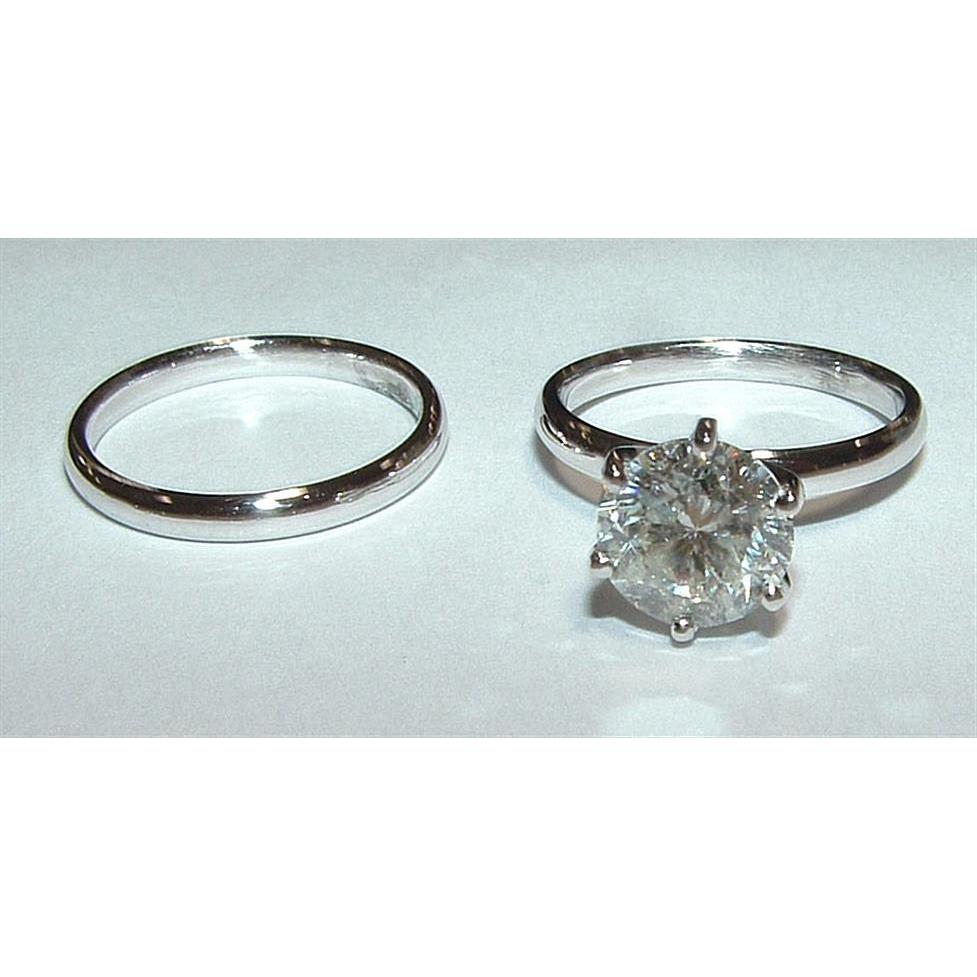 Diamante 2 Ct Solitaire Anel de Noivado em Ouro Branco - harrychadent.pt