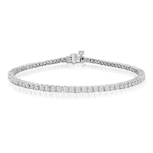 Pulseira de diamante para senhoras novas joias de ouro branco de 4 quilates - harrychadent.pt