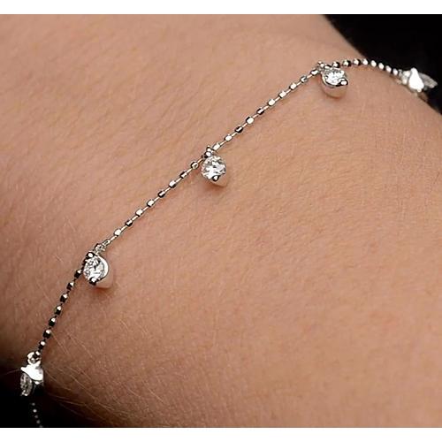 Conjunto de pulseira de corrente de diamante com pino 1,50 quilates para mulheres joias - harrychadent.pt