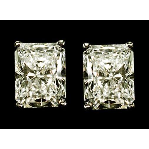 Brinco de diamante 4 ct. Brinco de diamante em ouro branco - harrychadent.pt