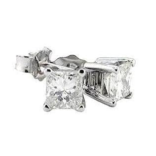 Diamond Earrings Princess Diamond Studs 6 Ct. - harrychadent.pt
