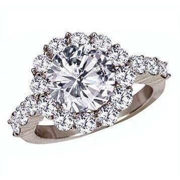 Anel Halo de noivado de diamante 1.50 quilates - harrychadent.pt