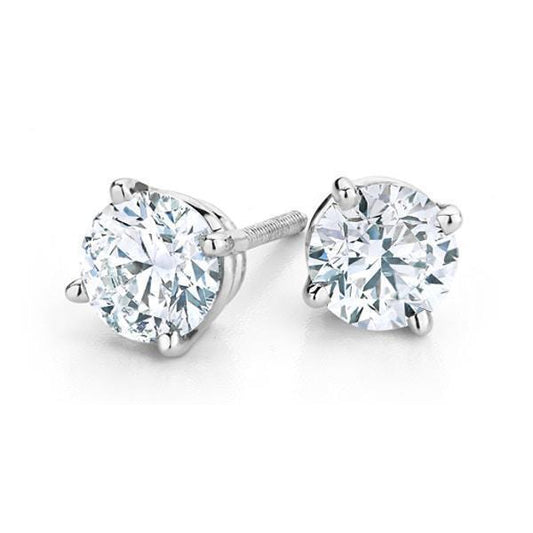 Brinco Diamond Lady Studs de 4 quilates em ouro branco 14K - harrychadent.pt