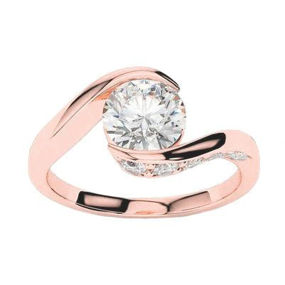 Joias femininas com anel de diamante rosa ouro 3.10 quilates novo - harrychadent.pt