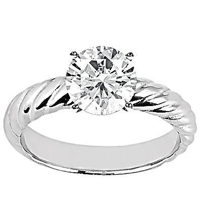 Conjunto de pulseira de noivado Diamond Solitaire 1.25 quilates em ouro branco - harrychadent.pt