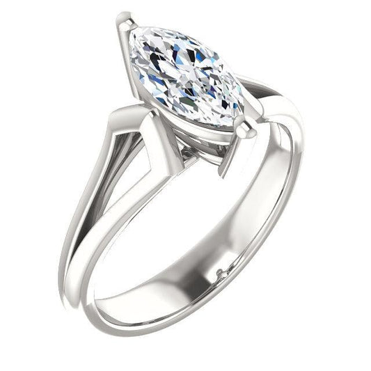 Diamante Solitaire Ring 1.50 Quilates Cesta Definição de Jóias Femininas - harrychadent.pt