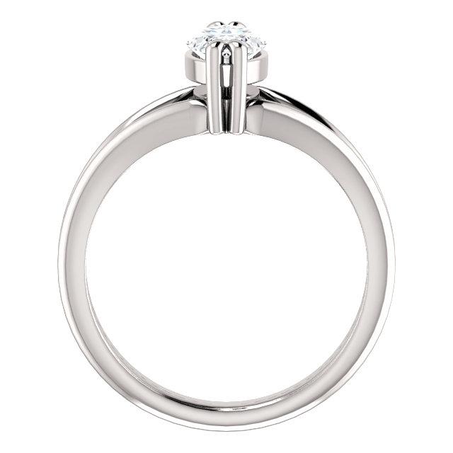 Diamante Solitaire Ring 1.50 quilates Conjunto de garras duplas com haste dividida - harrychadent.pt
