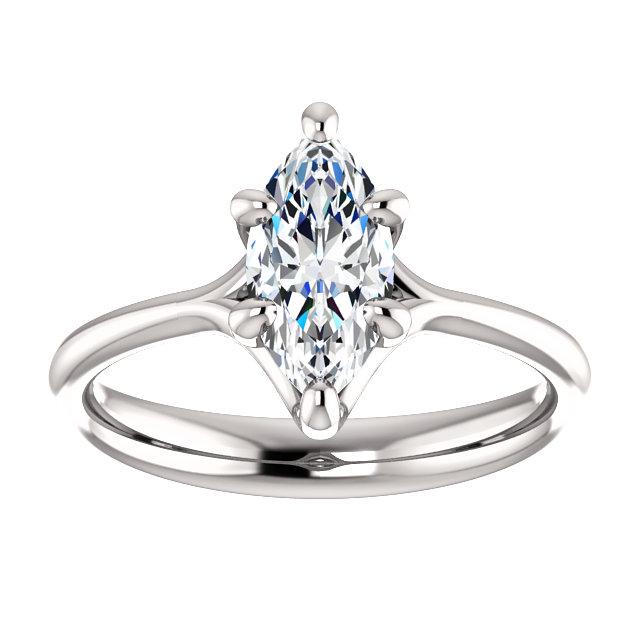 Anel Solitaire de Diamante 2.50 quilates e seis garras com fixação em ouro branco - harrychadent.pt