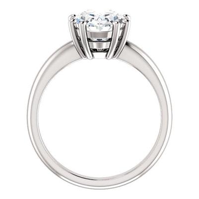 Diamante Solitaire Ring 3.50 quilates feminino ouro branco joias - harrychadent.pt