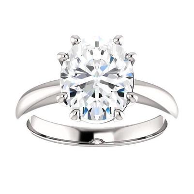 Diamante Solitaire Ring 3.50 quilates feminino ouro branco joias - harrychadent.pt