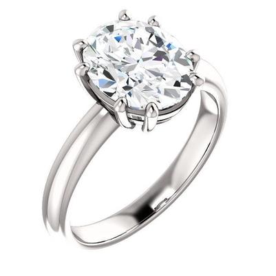 Diamante Solitaire Ring 3.50 quilates feminino ouro branco joias - harrychadent.pt