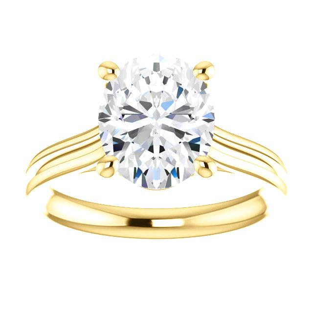 Diamante Solitaire Ring 5 quilates feminino ouro joias novas - harrychadent.pt