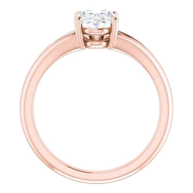 Diamante Solitaire Ring Split Shank 2 Quilates Rose Gold - harrychadent.pt
