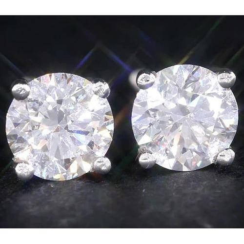 Diamond Studs 2 quilates em ouro branco - harrychadent.pt