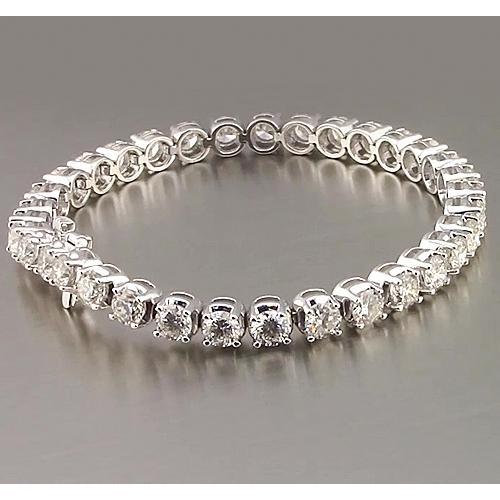 Conjunto de bracelete de tênis de diamante com pino de 10.20 quilates e joias de ouro branco 14K - harrychadent.pt