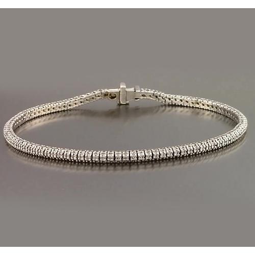 Conjunto de bracelete de diamante para tênis com pino de 3.50 quilates joias novas - harrychadent.pt