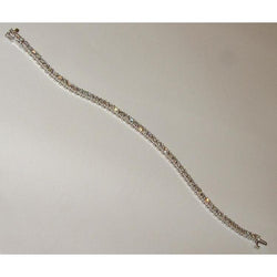 Diamond Women Tennis Bracelet White Gold Jewelry 4.55 Carat