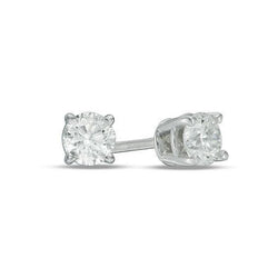 Diamonds Studs Earrings 2.00 Carats White Gold 14K