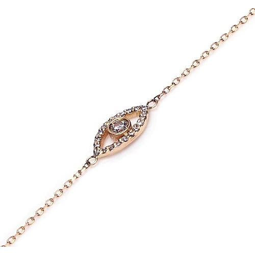 Conjunto de pulseira de moldura de olho com 1,30 quilates de ouro amarelo - harrychadent.pt
