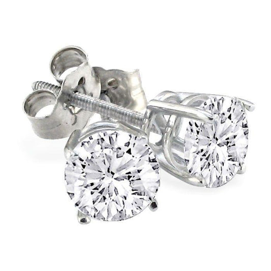 F Vs1 espumante redondo corte 2.50 quilates Diamonds Studs brincos - harrychadent.pt