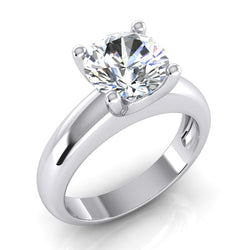 Genuine 2 Carat Solitaire Engagement Ring For Women