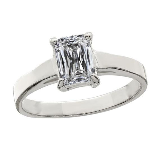 Ouro Esmeralda Diamante Solitaire Conjunto de pontas de pino para senhoras joias 4 quilates - harrychadent.pt