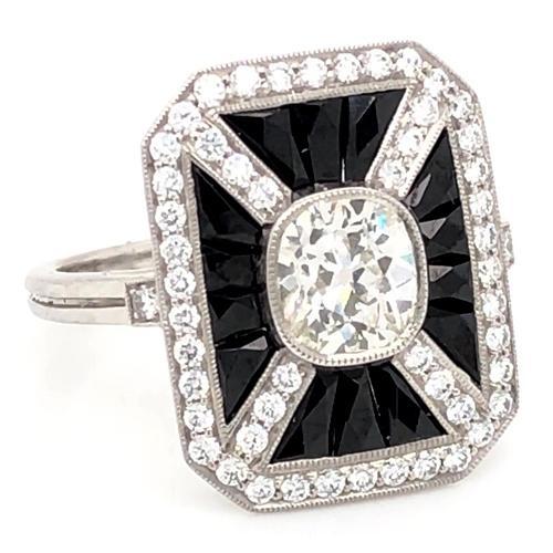 Anel de noivado de diamante Halo em formato de octógono de 5 quilates - harrychadent.pt