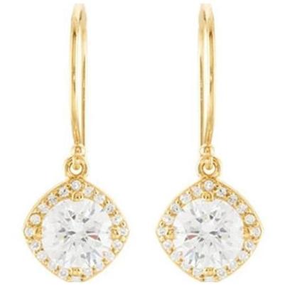Brincos pendentes estilo halo 2,50 quilates e ouro amarelo 14K - harrychadent.pt