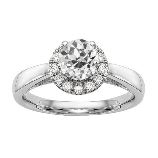 Anel de casamento Halo em volta da mina antiga com joias de diamante de 2.75 quilates - harrychadent.pt