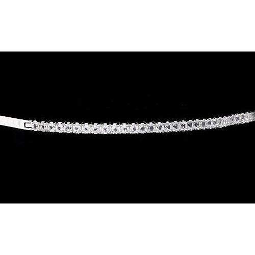 Pulseira de diamante feminina 5 quilates F Vs1 joias de ouro branco - harrychadent.pt