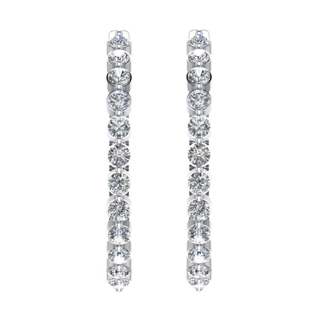Brincos femininos de argola de diamante flutuante 3,60 ct 38,1 mm - harrychadent.pt
