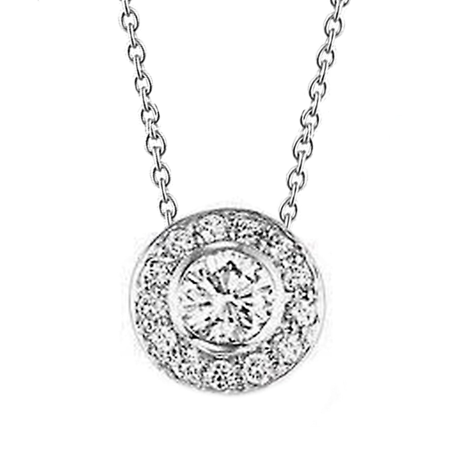 Pingente de diamantes lindos para mulheres colar de ouro branco 14K de 2.5 quilates - harrychadent.pt