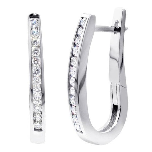 Brincos de argola femininos 3,35 ct de diamantes redondos lapidados - harrychadent.pt