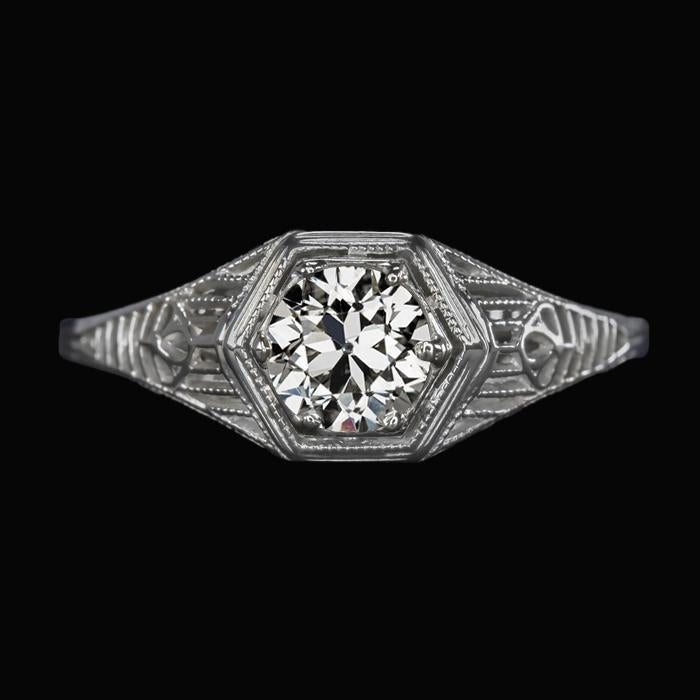 Solitário feminino anel redondo antigo corte diamante estilo vintage 1.50 quilates - harrychadent.pt
