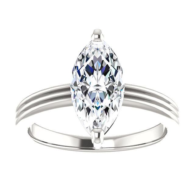 Marquise Solitaire Diamond Engagement Ring 2 quilates - harrychadent.pt