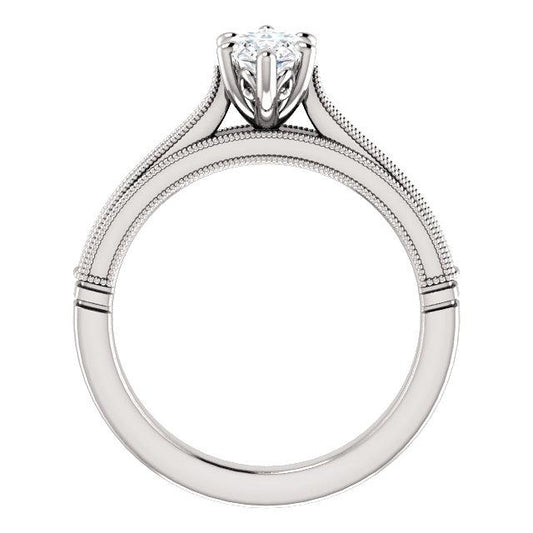 Marquise Solitaire Diamond Estilo Vintage Anel de 2 quilates - harrychadent.pt