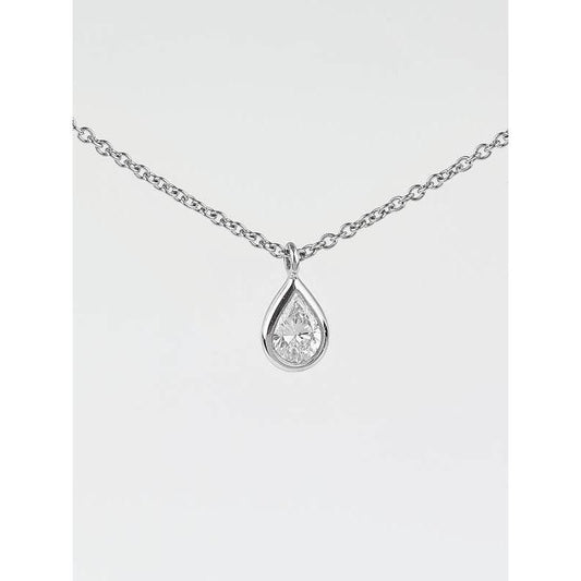 Pear Cut Solitaire Espumante Pingente de Diamante Colar de 1.25 Quilates - harrychadent.pt