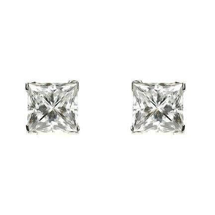 Princesa Cut 4.02 Quilates Conjunto de Pontas de Diamantes Brincos de Ouro 14K - harrychadent.pt