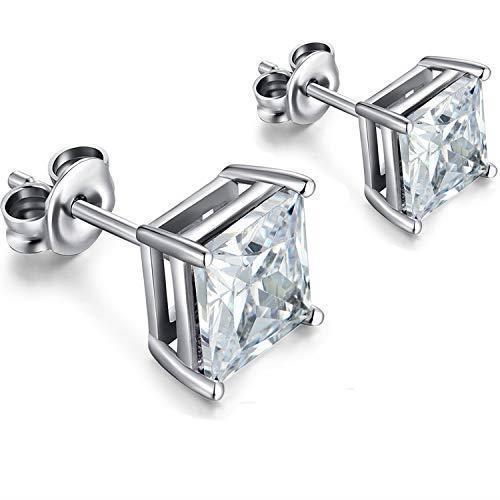 Brincos Princesa Cut Diamonds Studs 3.00 quilates em ouro branco - harrychadent.pt