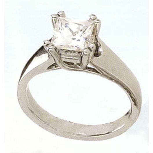 Princesa Cut Solitaire Sparkling Diamond Ring 1.52 Ct - harrychadent.pt