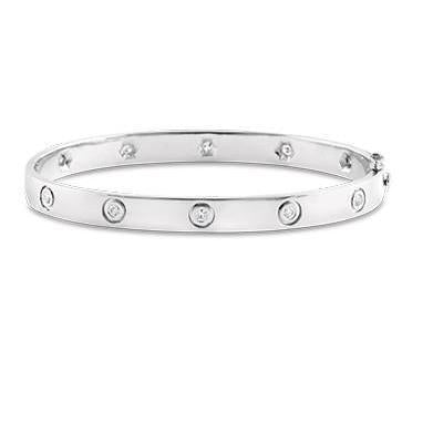 Diamante redondo de 1,50 quilates novo feminino pulseira ouro branco 14K - harrychadent.pt