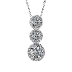 Round Brilliant Cut Diamonds 6 Ct Pendant Necklace