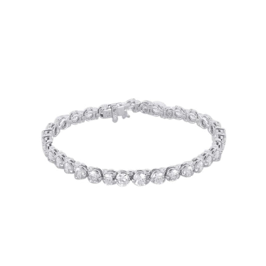 Pulseira de diamante redondo em ouro branco 14K novos 9.60 quilates - harrychadent.pt