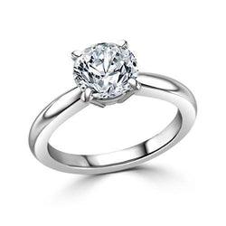 Round Diamond Engagement Solitaire Ring 1.25 Carats