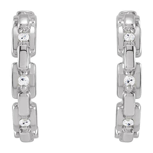 Brincos de argola de diamante de corte antigo 5 ct estilo cubano link - harrychadent.pt