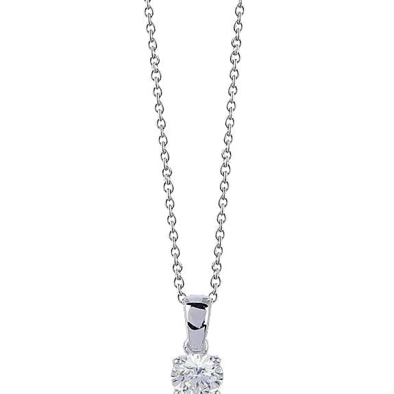 Pingente redondo de diamante joias de ouro branco maciço novo diamante de 1 quilate - harrychadent.pt